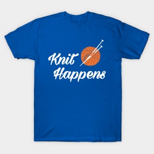 Knit happens (white) T-Shirt